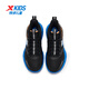XTEP Children's Devil Boys Breathable Professional Competition Basketball Shoes Black/Prussian Blue 34