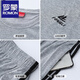 
Romon pure cotton sports suit men's summer short-sleeved shorts running casual sportswear thin round neck middle-aged daddy suit 9922 white (short-sleeved shorts) L [Suggested 100-120 Jin [Jin equals 0.5 kg]]