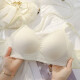 Ropa interior sin traza para mujeres, senos pequeños reunidos y engrosados, sujetador de estilo de chicas sin anillo de acero, senos laterales, evitan la flacidez, el verde de verano puro M [sugerencias 34/75ABC]