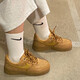 耐克（NIKE）官方舰店板鞋女鞋空军一号Air Force1新款纯白af1低帮运动休闲鞋 FZ7372-200/小麦色 35.5