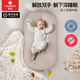 YEESOOM crib-in-a-bed, baby coaxing to sleep and preventing vomiting, bed-in-a-bed artifact, anti-jumping uterine splicing slope pillow, suitable for 0-2 years old, antibacterial soft bed-in-bed-mist gray, delivered to your door by SF Express