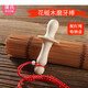 Bao's baby teether silicone hand rattle teether baby can bite and molar, hand rattle oral sex toys, pepper wood molar stick + red rope 1 pack