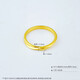 Beijing Gold Trading Center Co., Ltd. Ancient Gold Solid Möbius Ring as a Mid-Autumn and Valentine's Day Gift for My Girlfriend and Wife 2025 #15 (approximately 3.15g)
