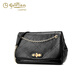 Goldlion Frauenbag 2025 Neue Modelle Luxus Textur großer Kapazität Umhängetasche Weiche Leder Kuhläden Trendy Crossbody Bag Schwarz