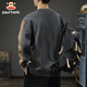 
Big Mouth Monkey (Paul Frank) sweatshirt men's spring and autumn American long-sleeved T-shirt men's trendy jacket men's top bottom shirt dark gray XL