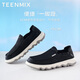 
Tianmeiyi men's shoes with one foot lazy shoes durable casual and comfortable outside wear men's cloth shoes 2025 summer gray 42