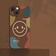 
Lebo Leto Apple 14 mobile phone case iPhone 15 new 13pro Apple 12 lens all-inclusive 11 protective case 15proma antique white GH1585 color block smiley white silicone angel iPhone 14
