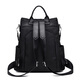 Neue Mode und vielseitige koreanische Stil Trendy Rucksack Anti-Diebstahl Schoolbag Damenbeutel Einfacher Schulbag Großkapazität Mama-Tasche Schwarz kleiner Größe