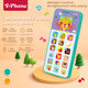 Yisheng ENSEIGNEMENT AIDA PEIJING SELECT NOUVEAU THELLE MOBILE ENFANTS ENFANTS ANGLAIS TOYS MULTIFONCTIONNELLE Éducation précoce Simulation téléphonique Téléphone facturé en anglais Intelligent Apprentissage Toy Téléphone mobile [Cyan]