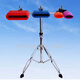 
Master Chen folk music strikes bass bangzi jazz drum plastic cowbell opera troupe wooden fish combination red and blue bangzi + small trumpet bracket + drum stick