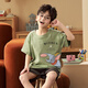 Chuangjingyi gewählt sich für einen Kurzarm-Cartoon-Pyjama-Kleidungsstück in sommerdünnem Stil.