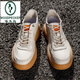 
Woodpecker four-season casual men's shoes 2025 new board shoes genuine leather thick sole breathable Dexue little white toe layer cowhide handmade shoes off white 898 38