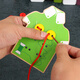 
Chengliu Kindergarten Early Education Educational Toys Montessori Daily Life Area Teaching Aids 3-year-old baby sewing button threading board game Green model