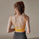 Duofanlian Sports Bra Women's Outerwear Running Top Fitness Vest Pilates Training Back Beautiful Yoga Wear Bra Honey Yellow Beautiful Back Model M