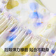
Youkeshu silk nightgown for women in summer thin and breathable ladies pajamas home clothes adjustable suspender floral mid-length skirt outside