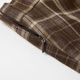 Xiangying Maillard Coffee Color Plaid Skirt Women's 2025 Autumn New Style Unique and Unique Irregular High Waist Skirt Coffee Color M 160/64A/95-110Jin Jin is equal to 0.5 kg