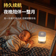 Guard Ma night lamp table lamp bedroom bedside lamp baby feeding eye protection confinement special rechargeable night light new energy clock model rechargeable and plug-in 3600