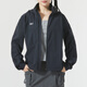 Under Armour Chaqueta oficial Spring Spring New Woven Chaqueta Sportswear al aire libre a prueba de viento a prueba de agua Top de entrenamiento negro Sportswear M