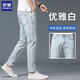 Lomon Jeans Men's 2025 Summer delgada delgada Pantalones delgados rectos