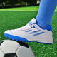 
WEIBUGE (WEIBUGE) Ronaldo's breathable children's football shoes teenagers boys and girls elementary school students and children TF broken nails Velcro training shoes 6199 white and blue Velcro 29