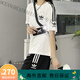 阿迪达斯（adidas）三叶草运动套装男女夏季新款宽松情侣棉短袖短裤一套女 9889白色 M  80-100斤