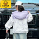 
G.DUCKKIDS girls' jacket spring and autumn style 2025 new children's clothing girls' middle-aged and big children's autumn hooded clothes children's autumn jacket pink 150
