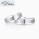 VZZS Timeless Platinum Pair Ring PT950 Plain Gold Ring Engagement and Wedding Gift for a Male and Female Couple No. 11 4g0.1g