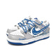 耐克（NIKE）球鞋定制 Dunk Low蓝鲸手绘涂鸦字母潮流减震低帮板鞋 35.5 支持鉴定假一赔三 19 DH9765-105女款 定制款不退不