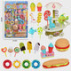 
Board-mounted play house toys I love Donuts Kitchen Store Gift Supermarket Store Supporting toys are not limited to 53262 Board-mounted simulation kitchenware A3892