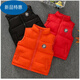 Warm Winter Duck Duck Children's Down Cotton Vest Autumn and Winter Outerwear Boys and Girls Vests Fashionable and Versatile Baby 2025 Jackets Black 150 Recommended Height 140-150cm