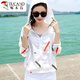 Woodpecker sunscreen clothes for women 2025 summer new Korean version small loose and versatile student sunscreen clothes thin short jacket Pink blue plaid without pocket S recommended 70-85 Jin [Jin equals 0.5 kg]