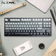 FLESPORTS MK870 Verdrahtet/Bluetooth/2,4g Drei-Mode Mechanische Tastatur.