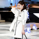 Chu Xin 2025 Frühlings- und Herbst-Neue Frauenkleidung Mode koreanische Version für Frauen lässig locker schlanker Windbreaker-Frauen mit mittlerer Länge für Frauen Military Green L (120jin [Jin entspricht 0,5 kg] -135jin [Jin gleich 0,5 kg])