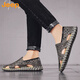 Jeep (Jeep) Sandales pour hommes 2021 Nouveau extérieur tendance Vietnam Baotou Sandales Geuthene Leather Beach Sandales conduisant des pantoufles d'été 12033 Black Hongyun 39