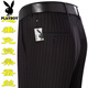 Playboy high-end mulberry silk drooping anti-wrinkle men's trousers in summer thin middle-aged high-waist loose straight-leg professional pants T9906 blue-gray fine thin 38 waist 2 feet 9