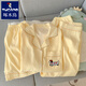 Woodpecker Daschampagne Pajamas Women's 2025 New Summer Pure Cotton Gauze Short Sleeve Three-Piece Set Cardigan Cotton Silk Home Clothing Yunduo Cotton-J9901# Paradise Puppy Three-Piece Set M [Suggested 75-100Jin [Jin equals 0.5 kg]]
