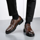 Cartelo Herrenschuhe neue Herren Herbst Business Herren formelle Verschleiß atmungsmaschiger weicher Lederschuhe Britische Softleder Casual Bräutigam heiraten 9903 Black Basic Model 38