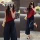 Spechts Sommeranzug High-End-Anzug kleiner Hohlspitzen-Spitzen-Top-Hose zweiteiliger Top S (80-100)