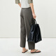 Moins du tempérament de la dame simple Pantalon de neuf points 2p4e13660 Green de thé profond