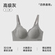 莫代尔塑形内衣女大胸显小软支撑文胸防下垂聚拢薄款收副乳胸罩 灰色 M 【34/75ABC 建议90-105斤】