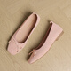 Zhr zapatos individuales para mujeres estilo ballet de primavera y verano frijoles suaves suaves zapatos de mujer temperamento de huevo de huevo zapatos de mantequilla ah679 rosa 36