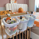 Qiaole Bear Baby Game Zaun Zaun Krippe Hängende Beutel Multifunktional Windel Windel Aufbewahrungstasche Hanging Bag Lagerregal