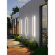 Daguanyuan outdoor wall lights minimalist outdoor indoor long strip lights villa wall door wall lights courtyard column wall lights 003Z 9227-[Rainproof model] 9227-80cm-Neutral light-