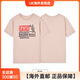 李维斯（Levi's）【日本直邮】Levi's夏季女士美式针织休闲印花短袖T恤A9276春夏休 粉色 XS