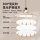 Aozzo French Cream Style Restaurant Kronleuchter mittelgroßer Retro -Esstisch -Bar Runde Tischlampe Designer Augenschutz Lampe [Hot Sale] Living Restaurant Tcle9766