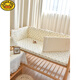 G.DuckKids Crib Sac mou NOUVEAL bébé bébé pur coton haricot anti-collision sac doux enfants lit bébé rail bloque de tissu jungle lapin [hauteur 28 cm] 60cm1 comprimé