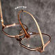 Yueguang myopia glasses women's ultra-light titanium frame cold tea can be matched without makeup, anti-blue radiation, slimming eyes frame astigmatism, white-light cold tea [ultra-light titanium frame] anti-blue flat light (0 degrees)