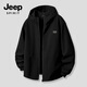 JEEP SPIRIT Jeep Men's Jacket Autumn Outdoor Fishing Three-Proof Cycling Jacket Anti-wrinkle Wear-Resistant Waterproof Sports Jacket Men