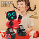 Xiaomi Youpin Robot Children's Toys Girls and Boys Intelligent Dialogue Early Church Dance Electric Remote Control Robot Interaction K10 Red Deluxe Edition APP Control Standard Single Battery Edition