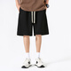 
Jeanswest heavy shorts men's 2025 new summer loose casual versatile five-match pants make you look taller and slim straight sports mid-sports pants light rice (free pants with lower left in front) L 175/(weight 120-140Jin [Jin equals 0.5 kg])